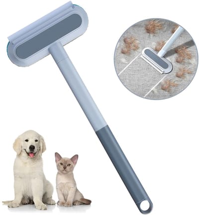 Dailygoods- Dierenhaarverwijderaar multifunctioneel - Pluisverwijderaar voor kleding - Pluisrol voor hondenharen - Pluisborstel voor kattenharen - Herbruikbaar en wasbaar - Lange handgreep