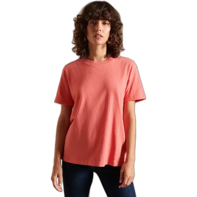 Superdry - Essential T-shirt van biologisch katoen met logo - Dames - T-shirts