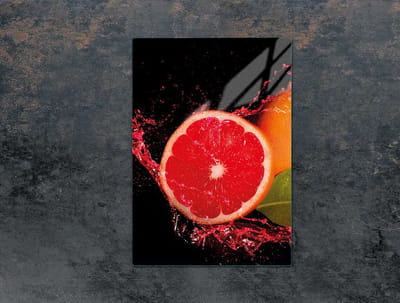 TMK ArtDeko - Snijplank Glas - 35x52cm - Grapefruit - Hittebestendig