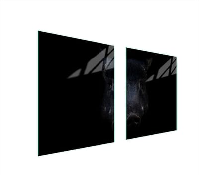 TMK ArtDeko Serie - Glazen Beschermplaat voor Kookplaat - 85x52 cm - Veelkleurig - Dikwandig