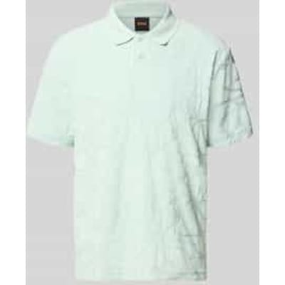 regular fit poloshirt van katoenmix model 'PE_FLOWER'