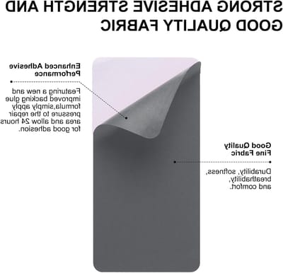 2 Stuks Reparatie Patches 10x20mm Waterdichte Plak Patches voor Donsjack, Tent en Slaapzak (Grijs)