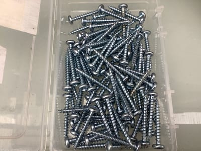 Deltafix spaanplaatschroef cilinderkop / kruiskop verzinkt 3.5 x 25 mm 100 st.