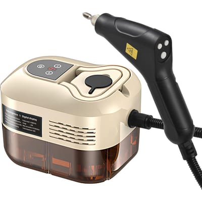 Handstoomreiniger voor Meerdere Oppervlakken met 6 Accessoires Touchscreen 6 Niveaus Instelbaar 105 graden Celsius 221 graden Fahrenheit Beige British Standard