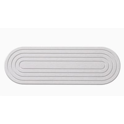 Waterabsorberende Steenbakje Sneldrogend Antislip Minimalistisch Diatomeeën Spoelbakbakje voor Keuken Badkamer 30x10cm 30x10cm / 11.8x3.9in wit