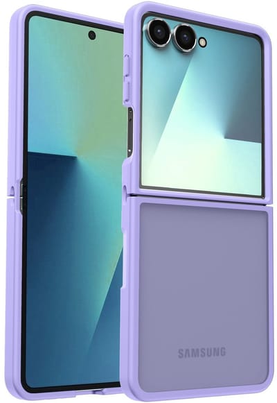 Hoesje Geschikt voor Samsung Galaxy Z Flip 7 - Matte Back Cover - Paars