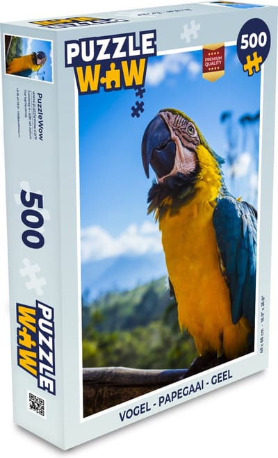 Puzzel Vogel - Papegaai - Geel - Legpuzzel - Puzzel 500 stukjes
