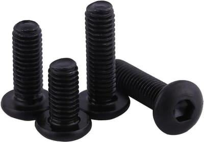 50 stuks platte kopschroeven M3 klasse 10,9 staallegering met volledige schroefdraad - 6 mm lengte