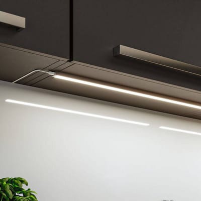 LED-onderkastverlichting Inline Uitbreidingsset 3000K dimbaar 2x6W 550x26 mm 2x500lm 24V Chroom mat