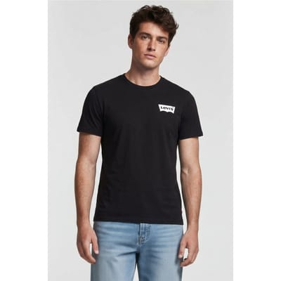 Levi's Lsegraphic Crewneck Te Color Bw White Logo Taglia: L | Magliette basic Outlet | Uomo | Bianco