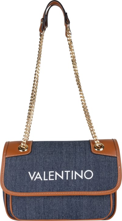 VALENTINO Schoudertas Leith Re Flap Bag Denim / Cuoio Donkerblauw