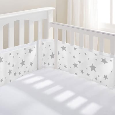Hoofdomranding voor Babynestje - Ademende Bescherming - Wit - Pentagram