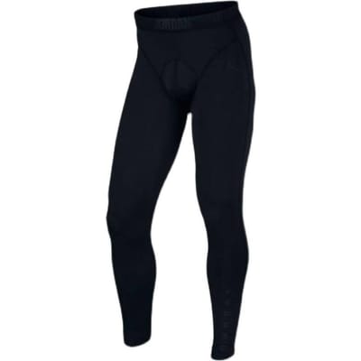 Jordan Effen Kleur Hoge Elasticiteit Compressie Fitnessbroek Heren Onderkleding Zwart 833782-010 XXL white