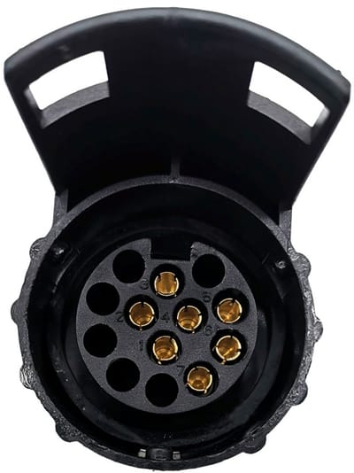 Aanhangwagenadapterstekker - 7P naar 13P mini-adapter - RV-aanhangwagenstekker en -stopcontact - 7 naar 13 adapter