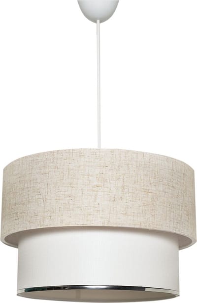 Verlichting - Kroonluchter Creme Wit Metaal 30x30x65cm - LunaRose - Stijlvolle Verlichtingsoplossing
