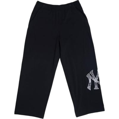 MLB Herfst/Winter 2025 New York Yankees Losse Vintage Wijde Pijp Casual Broek Unisex Broek 3APTM0261-50BKS L gray