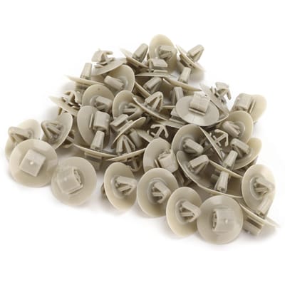 100 stuks Zijdeur Sierlijst Klemmen Buitenbevestigingsset 500326896 Vervanging voor Vauxhall VivaroA 20012014 gray