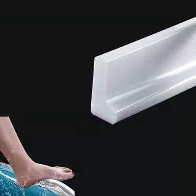 Waterdichte Drempel voor Douche, Badkamer Waterdichting, L-vormige Waterstop Strip voor Douche en Badkuip, Ideaal voor Vochtige Ruimtes en Tegels