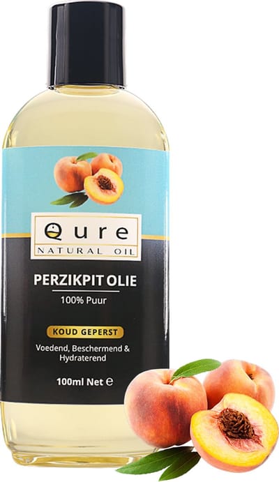 Perzikpitolie 100ml | 100% Puur & Onbewerkt | Perzikpit Olie voor Haar, Huid en Lichaam