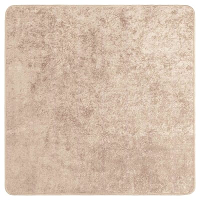 vidaXL - Tapijt - Runner - MARSA - Beige - 100 - x - 100 - cm - Polyester - en - PVC