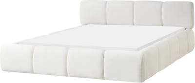 ORVILLE - Tweepersoonsbed - Gebroken wit - 160 x 200 cm - Polyester