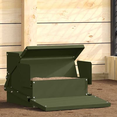 vidaXL - Kip - trekvoeder - Olijfgroen - 50 - x - 40 - x - 29 - cm - 2 - kg
