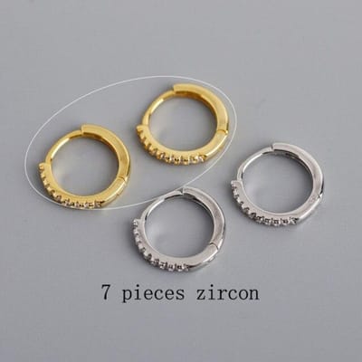 Schitterende Zirkonia Ronde Gouden Hoepel Oorbellen Mode Sieraden Oorbellen Voor Vrouwen Huwelijksjubileum Cadeau S-E14