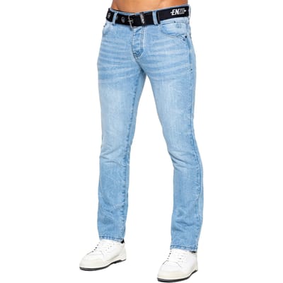 Enzo Denim Rechte Jeans Heren - Lichtblauw