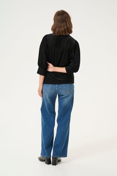 Blouse met lange mouwen Loose fit Black Deep CC. black