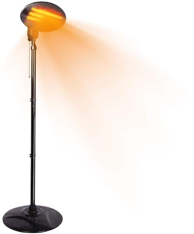 Infrarood Heater - Verwarmingselement - Ruimte Verwarmen - Vrijstaand Model - 50x50x210 cm - Zwart