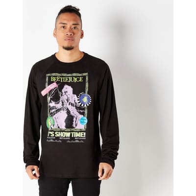 Beetlejuice Retro Cover Men's T-Shirt - Zwart - L