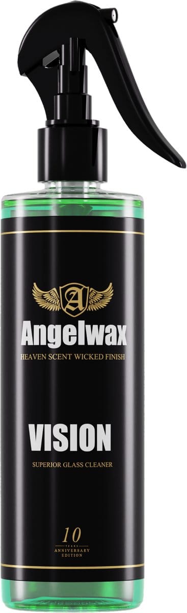 Angelwax Vision Glass Cleaner glasreiniger 500ml - ready to use” formule die snel en krachtig reinigt zonder strepen of vlekken achter te laten op uw glas