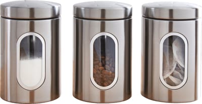 Royal Swiss® – Voorraadpotten – voorraadpot – Transparant Venster – Ideaal voor Koffie, Suiker en Droge Voeding