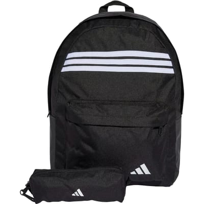 adidas Sportswear Classic 3-Stripes Horizontal Rugzak - Unisex - Zwart