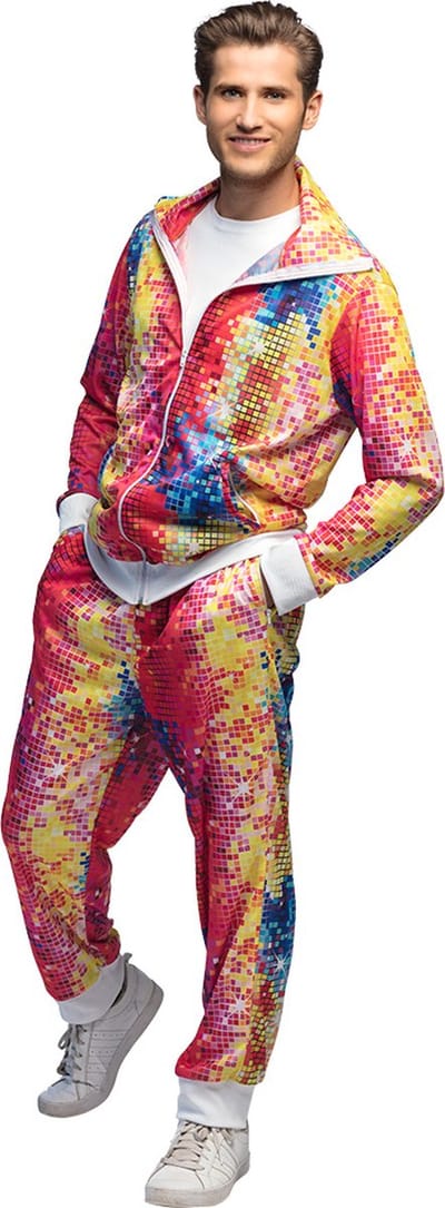 Boland - Trainingspak Disco dude (M) - Volwassenen - - 80's & 90's - Disco