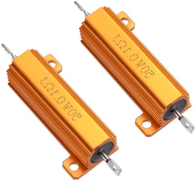 Aluminium Weerstand - Spoel Lading - Elektronica Projecten - 5% Tolerantie - 50 W - Zilverkleurig