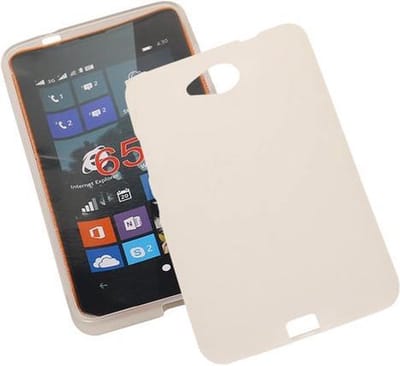 Microsoft Lumia 650 TPU Hoesje Transparant Wit