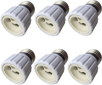 6PCS E27 naar GU10 Lampadapter voor LED-lampen