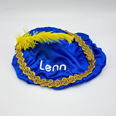 [Nice Little Things] - Pietenmuts met Naam - Blauw