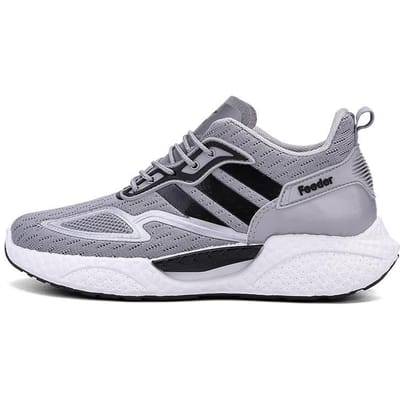 Nieuwe Dames Fly-Knit Sneakers Platform Veterschoenen Casual Schoenen Damesschoenen Mode Hardloopschoenen 40 gray