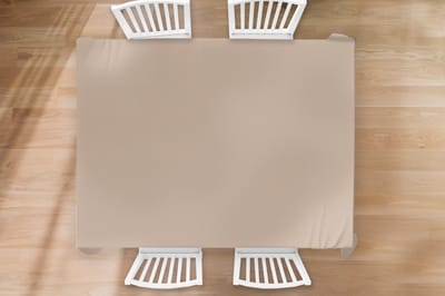 Tafelkleed - Tafellaken - 260x180 cm - Beige - Kleuren - Effen - Binnen en Buiten