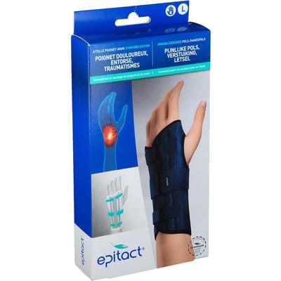 Epitact® Immobiliserende Pols-/Handspalk Pijnlijke Polls - Verstuiking Letsel Rechts Large 1 Verband(en)