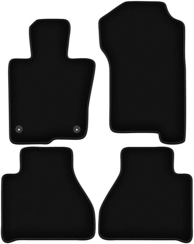 BASIC zwarte velours matten voor: Mercedes X-Klasse W470 pick-up (2017-)