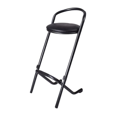 Stapelbare Indoor Hoge Stoel Utrecht Grijs (2 Stuks) - Gastronoble FW579