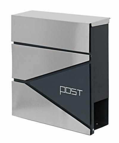 Awtools AW75055 - Brievenbus - Antraciet - Staal - Met Krantenhouder