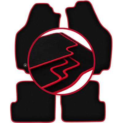 CARLUX-RED automatten voor: Lancia Ypsilon II hatchback (2003-2011)