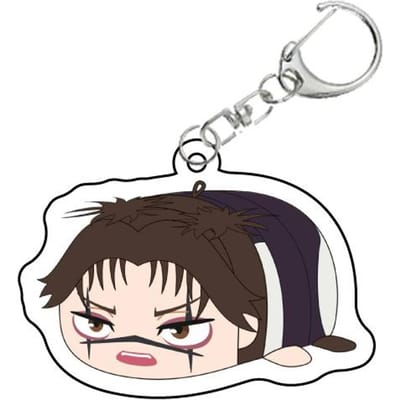 Anime Jujutsu Kaisen Mooie Sleutelhanger Itadori Zenin Naoya Yuji Gojo Satoru Cartoon Acryl Taslabel Sleutelhanger Hanger Cos Accessoire black
