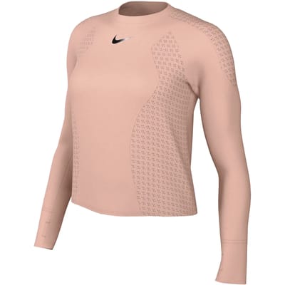 T-Shirt Lange Mouw Nike T-shirt de course Dri-FIT orange