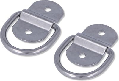 AMIG Oogplaat - 2 stuks - D-Ring Aanlegring - RVS AISI 316 - Sjoroog Groot Sterk Weerbestendig