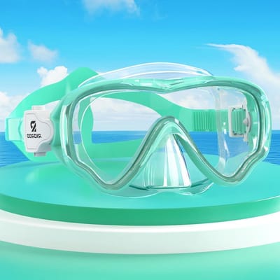 Mistbestendig en lekvrij kinder snorkelmasker met neusmasker 180° panoramische bril zwembril 4-14 jaar Snorkelmasker
